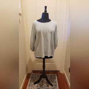 Ava & Viv Light Blue - Gray Women's Blouse